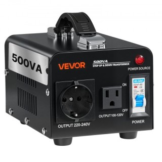 VEVOR Μετασχηματιστής Τάσης 500VA Step Up/Down 110V σε 220V/220V σε...