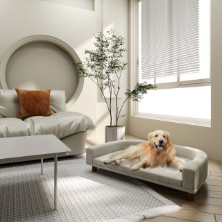 PawHut Καναπές για Μεγάλα Σκυλιά με Αφαιρούμενο Μαξιλάρι από Πολυεσ...