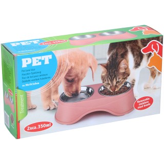 BAKAJI Διπλό Μπολ για Κατοικίδια Μπολ από Ανοξείδωτο Ατσάλι για Σκ... BAKAJI Διπλό Μπολ για Κατοικίδια Μπολ από Ανοξείδωτο Ατσάλι για Σκ...