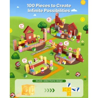 VEVOR Μαγνητικά Μπλοκ 100 Τεμάχια STEM Montessori Αισθητηριακά Παιχ... VEVOR Μαγνητικά Μπλοκ 100 Τεμάχια STEM Montessori Αισθητηριακά Παιχ...