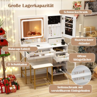 Costway Σετ Τουαλέτας Μακιγιάζ με Ενσωματωμένο Σταθμό Φόρτισης και ... Costway Σετ Τουαλέτας Μακιγιάζ με Ενσωματωμένο Σταθμό Φόρτισης και ...