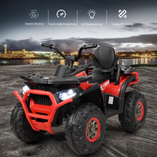 Costway Ηλεκτρικό Παιδικό ATV με LED Φώτα, Μουσική & Ιστορίες, USB ...