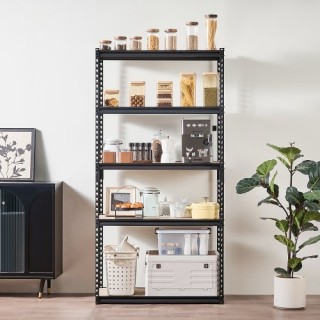 VEVOR Ράφια Αποθήκευσης 5 Επιπέδων 16 Β x 36 Π x 71.4 Υ για Γκαράζ ...