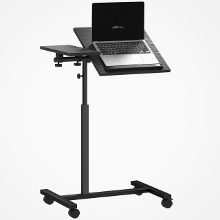 HOMCOM Ιδιαίτερο Τραπεζάκι Καναπέ C με Ρόδες, Μαύρο, 60x40 εκ. 838-... HOMCOM Ιδιαίτερο Τραπεζάκι Καναπέ C με Ρόδες, Μαύρο, 60x40 εκ. 838-...