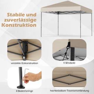 Costway Πτυσσόμενη Κινητή Σκηνή 3x3μ με UV50+ & Ρυθμιζόμενο Ύψος ... Costway Πτυσσόμενη Κινητή Σκηνή 3x3μ με UV50+ & Ρυθμιζόμενο Ύψος ...