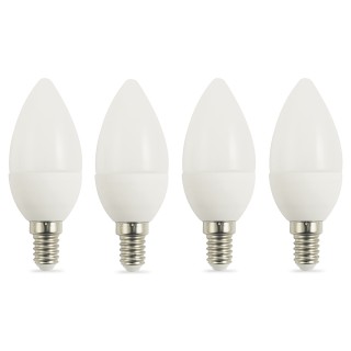 Kooper Σετ 4 LED Λαμπτήρων Ολίβας 7W Θερμού Φωτός Kooper 5914559