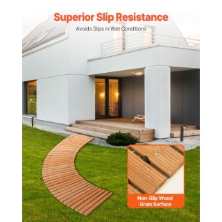 VEVOR Ξύλινο Καμπυλωτό Μονοπάτι Κήπου 8ft x 17in HXMZHYXD96177TWDLV0