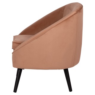 Galileo Πολυθρόνα σαλονιού σε χρώμα καμήλας, με ευρύχωρο κάθισμα απ...