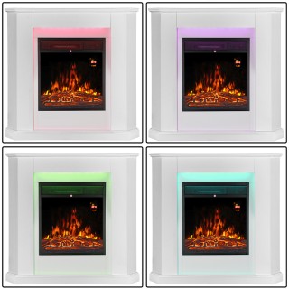 BAKAJI  Γωνιακό ΗλεκτρικόςΤζάκι Τοίχου 96 x 68 x 93 cm,  Ζυρίχη Λευ...