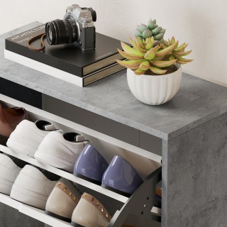 HOMCOM Μοντέρνα Εξοικονόμηση Χώρου Παπουτσοθήκη 4 Θυρών για 16 Ζευγ... HOMCOM Μοντέρνα Εξοικονόμηση Χώρου Παπουτσοθήκη 4 Θυρών για 16 Ζευγ...