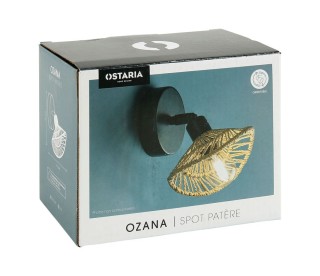 Ostaria Σποτ Οζανα Μαύρο Και Φυσικό -36217