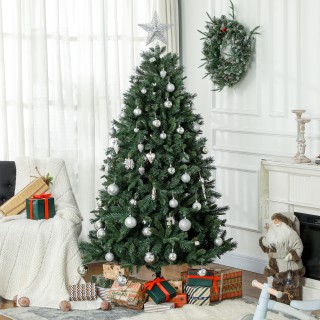 HOMCOM Τεχνητό Χριστουγεννιάτικο Δέντρο 180cm με 1061 Κλαδιά και Με... HOMCOM Τεχνητό Χριστουγεννιάτικο Δέντρο 180cm με 1061 Κλαδιά και Με...