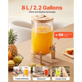 VEVOR Γυάλινος Διανεμητής Ποτών 8L με Βάση για Πάρτι YLFPQPGBLFPQBS... VEVOR Γυάλινος Διανεμητής Ποτών 8L με Βάση για Πάρτι YLFPQPGBLFPQBS...