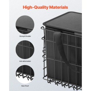 VEVOR Πίσω Πτυσσόμενο Καλάθι Ποδηλάτου με Αδιάβροχο Κάλυμμα CKHXJSS...