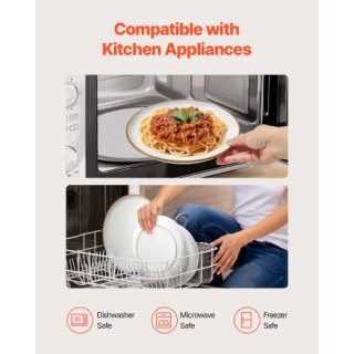 VEVOR Σετ Δείπνου 12 Τεμαχίων Κεραμικά Πιάτα και Μπολ για 4 Άτομα Λ... VEVOR Σετ Δείπνου 12 Τεμαχίων Κεραμικά Πιάτα και Μπολ για 4 Άτομα Λ...