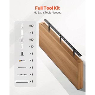 VEVOR Βαρέως Τύπου Επιτοίχιο Στήριγμα Ραφιού 34 ιντσών (863,6 mm) Z...