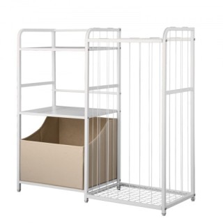 VEVOR Λευκός Οργανωτής Παιχνιδιών με Ράφια και Κουτί Αποθήκευσης ET...