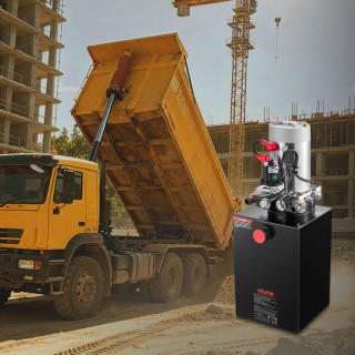 VEVOR Υδραυλική Μονάδα 12L για Ανατροπές, Διπλής Ενέργειας, 22 MPa,...