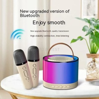 Ασύρματο Ηχείο Karaoke με 2 Μικρόφωνα – Bluetooth 5.2, Hi-Fi 3D Bas... Ασύρματο Ηχείο Karaoke με 2 Μικρόφωνα – Bluetooth 5.2, Hi-Fi 3D Bas...
