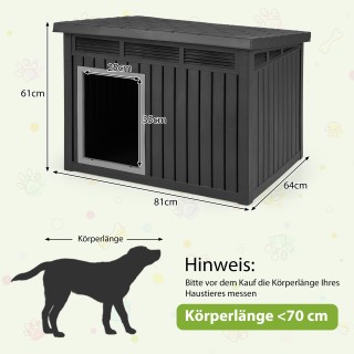 Costway Σπιτάκι Σκύλου για Εσωτερικό και Εξωτερικό Χώρο, Αδιάβροχο,... Costway Σπιτάκι Σκύλου για Εσωτερικό και Εξωτερικό Χώρο, Αδιάβροχο,...
