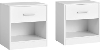 Σετ 2 Κομοδίνα με Συρτάρι και Αποθηκευτικό Χώρο 28 x 39 x 41 cm V... Σετ 2 Κομοδίνα με Συρτάρι και Αποθηκευτικό Χώρο 28 x 39 x 41 cm V...