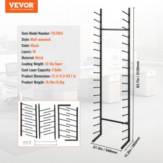 Κάθετη Ραφιέρα Αποθήκευσης Σχεδίων VEVOR 16 Επιπέδων για Αφίσες LT... Κάθετη Ραφιέρα Αποθήκευσης Σχεδίων VEVOR 16 Επιπέδων για Αφίσες LT...