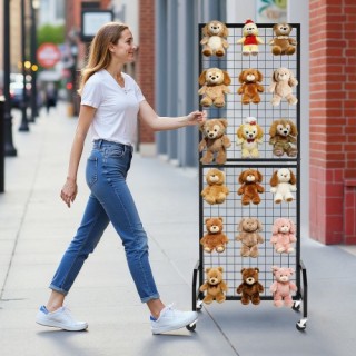 VEVOR Πλέγμα Επίτοιχης Οθόνης 600 x 1640 mm με Ρόδες και 10 Γάντζου... VEVOR Πλέγμα Επίτοιχης Οθόνης 600 x 1640 mm με Ρόδες και 10 Γάντζου...