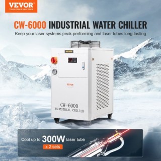 VEVOR Βιομηχανικός Ψύκτης Νερού CW-6000 15L 65L/min με Συμπιεστή G... VEVOR Βιομηχανικός Ψύκτης Νερού CW-6000 15L 65L/min με Συμπιεστή G...