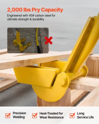 VEVOR Εργαλείο Αποσυναρμολόγησης Παλετών, Μοχλός Από Ανθρακούχο Ατσ...