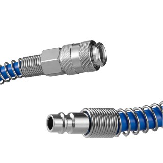 BAKAJI Εύκαμπτος Σωλήνας Αέρος 15m με Γρήγορη Σύνδεση για Συμπιεστή...