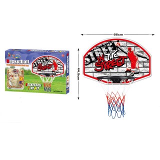 BAKAJI Καλάθι Μπάσκετ Τοίχου Για Παιδιά Για Εξωτερικό Χώρο Με Μπάλα...