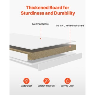 VEVOR Λευκή Επιτραπέζια Ραφιέρα 3 Επιπέδων για Γραφείο & Σπίτι ZMSJ... VEVOR Λευκή Επιτραπέζια Ραφιέρα 3 Επιπέδων για Γραφείο & Σπίτι ZMSJ...