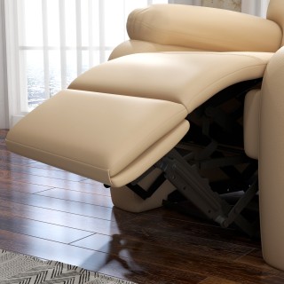 Ανακλινόμενη πολυθρόνα χαλάρωσης HOMCOM με υποπόδιο από συνθετικό δ... Ανακλινόμενη πολυθρόνα χαλάρωσης HOMCOM με υποπόδιο από συνθετικό δ...