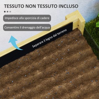 Outsunny Υπερυψωμένη ζαρντινιέρα 118L με 2 οπές αποστράγγισης και ... Outsunny Υπερυψωμένη ζαρντινιέρα 118L με 2 οπές αποστράγγισης και ...