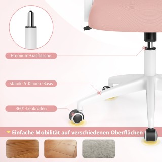 Costway Εργονομική Καρέκλα Γραφείου με Αναδιπλούμενα Μπράτσα και Λε...