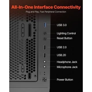 VEVOR Μεσαίο Κουτί ATX με 3 x 120 mm ARGB Ανεμιστήρες DNJXZT120MMAC... VEVOR Μεσαίο Κουτί ATX με 3 x 120 mm ARGB Ανεμιστήρες DNJXZT120MMAC...