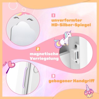 Costway Παιδική Ντουλάπα Κοσμημάτων με Ρυθμιζόμενο Καθρέφτη Σώματος... Costway Παιδική Ντουλάπα Κοσμημάτων με Ρυθμιζόμενο Καθρέφτη Σώματος...