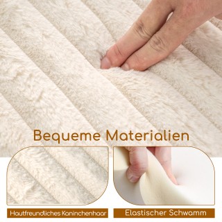 Costway Σετ 2 τμχ Μοντέρνων Σκαμπό με Αποσπώμενα Καπάκια Χρώμα Μπεζ...