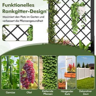 Costway Μεταλλικός Καλλιεργητής 112 εκ. με Κάθετο Πλέγμα για Λαχαν... Costway Μεταλλικός Καλλιεργητής 112 εκ. με Κάθετο Πλέγμα για Λαχαν...