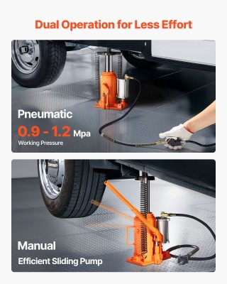 VEVOR Υδραυλικός Γρύλος Αέρα 20 Τόνων για Αυτοκίνητα και Επαγγελματ... VEVOR Υδραυλικός Γρύλος Αέρα 20 Τόνων για Αυτοκίνητα και Επαγγελματ...