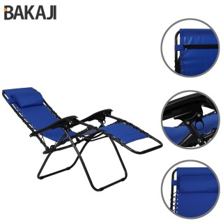 BAKAJI Καρέκλα Κήπου Πολυθρόνα Χαλάρωσης Πτυσσόμενη Μηδενικής Βαρύ... BAKAJI Καρέκλα Κήπου Πολυθρόνα Χαλάρωσης Πτυσσόμενη Μηδενικής Βαρύ...