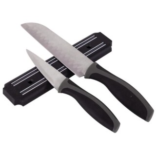 BAKAJI Σετ 3 Μαχαίρια Κουζίνας για Λαχανικά με Μαγνητική Μεταλλική ...