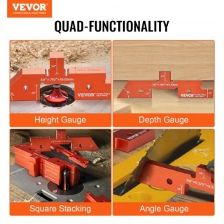 Σετ Ρυθμιστικών Μπλοκ Αλουμινίου VEVOR 14τμχ για Τραπέζι Φρέζας  DG...