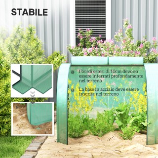 Outsunny Ανθεκτικό Αντι-UV Ατσάλινο & Αδιάβροχο Πλαστικό Θερμοκήπιο... Outsunny Ανθεκτικό Αντι-UV Ατσάλινο & Αδιάβροχο Πλαστικό Θερμοκήπιο...