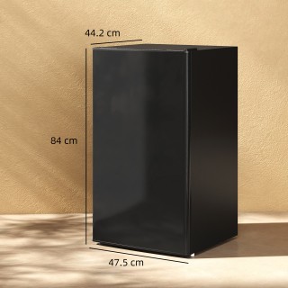 HOMCOM Μικρό Ψυγείο 91L Μονόπορτο Αναστρέψιμο με Καταψύκτη και Ρυθμ...