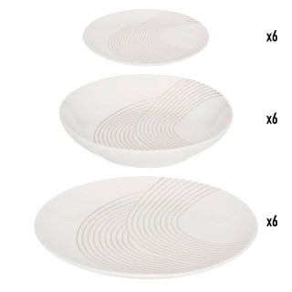 Secret de Gourmet Σερβίτσιο Sky Lounge,  18 Τεμαχίων Πορσελάνης, Λε...