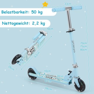 Costway Παιδικό Δίτροχο Πατίνι με Ρυθμιζόμενο Τιμόνι και Φωτιζόμεν... Costway Παιδικό Δίτροχο Πατίνι με Ρυθμιζόμενο Τιμόνι και Φωτιζόμεν...