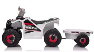 Costway Ηλεκτρικό ATV Παιδικό 6V με Ανθεκτικά Ελαστικά και Τρέιλερ ...