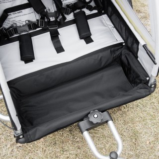 HOMCOM Τρέιλερ Ποδηλάτου για Παιδιά και Καρότσι 2 σε 1 με Ζώνη, Τσέ...