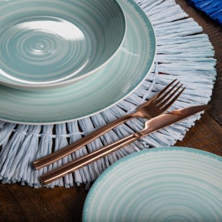 Villa DEste  Σετ 6τμχ Ρηχό πιάτο πορσελάνης 205 cm Baita Acqua 5922974